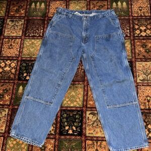 Vintage Carhartt Double Knee B73 DST Carpenter Jeans Size 42x30 Workwear Pants